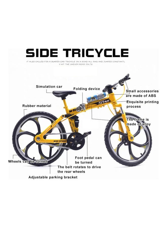 1:8 Alloy Folding Mountain Bike 20 x 13cm - Image 5